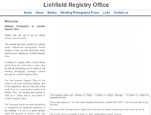Tablet Screenshot of lichfieldregistryoffice.co.uk